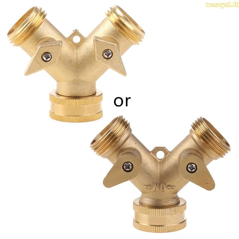 Weroyal ทองเหลือง Manifold 3 4 Tap Splitter ทองเหลือง Manifold Double ...