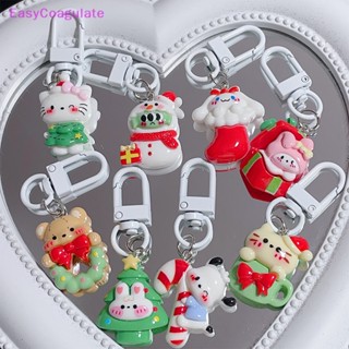 SANRIO พวงกุญแจ จี้การ์ตูนหมี Cinnamoroll Melody เหมาะกับของขวัญวันเกิดคริสต์มาส สําหรับเด็กผู้หญิง