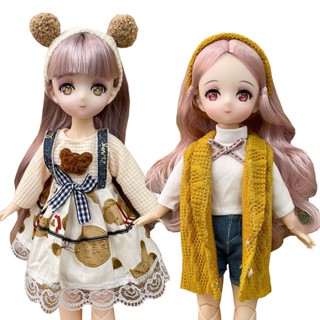 แฟชั่น ตุ๊กตาอนิเมะ BJD 30 ซม. สองมิติ (B) หรือแต่งตัวเสื้อผ้า (A) อุปกรณ์เสริม สําหรับเด็กผู้หญิง 3OBJ