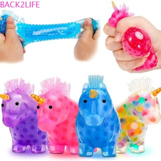 Back2life Fidget บีบของเล่น ยูนิคอร์นเรืองแสง บรรเทาความเครียด สําหรับเด็ก