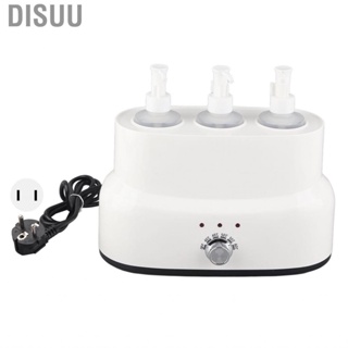 Disuu Oil Warmer Electric  Small 5 Gear Temperature Setting Lotion Heater 140 Degrees Fahrenheit with 3 Pieces Bottles for Home