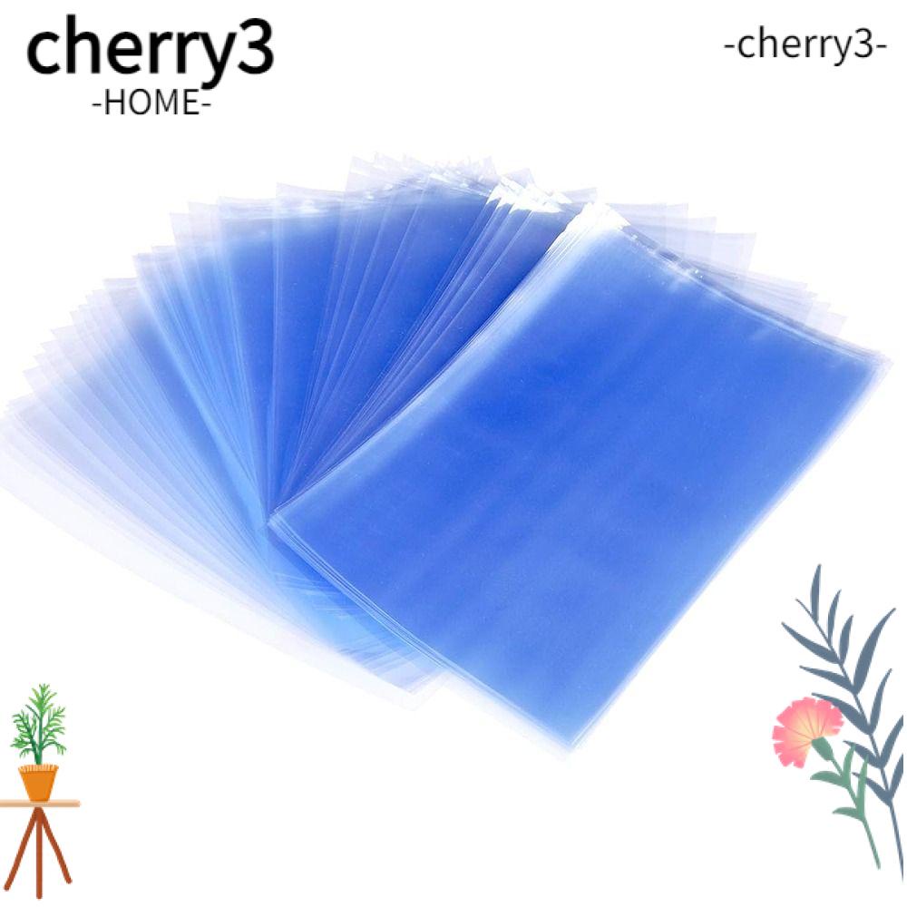 cherry3-ถุงหด-pvc-ขนาดเล็ก-4x6-นิ้ว-สีฟ้าใส-สําหรับใส่สบู่แฮนด์เมด-100-ชิ้น