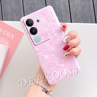เคสโทรศัพท์มือถือ ลายหัวใจ ประดับกลิตเตอร์ สําหรับ VIVO V29 V27 V27e Y78 Y27 Y36 Y02 Y02T Y02A X90 Pro 5G 4G 2023
