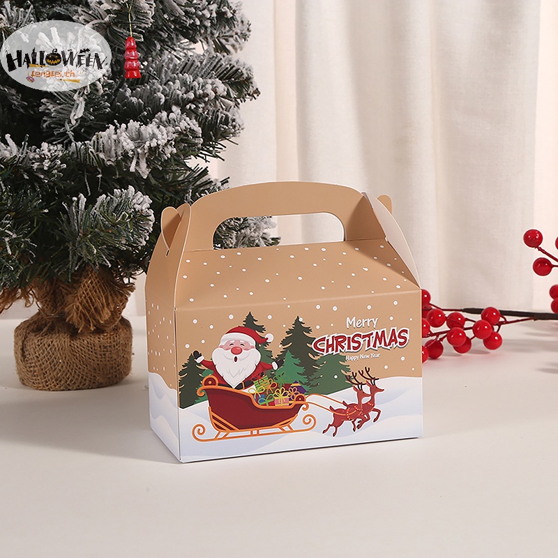 fengfei-ถุงกระดาษใส่ขนมเค้ก-รูปซานตาคลอส-4-ชิ้น