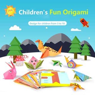 Alisond1 Origami กระดาษอาร์ต ลายการ์ตูน 3D แฮนด์เมด เพื่อการเรียนรู้เด็กก่อนเรียน DIY