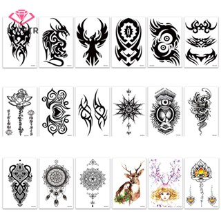 Hwetr สติกเกอร์รอยสักชั่วคราว กันน้ํา สําหรับผู้ชาย และผู้หญิง