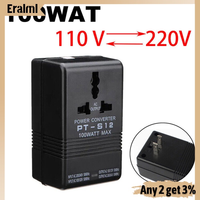 eralml-หม้อแปลงแรงดันไฟฟ้าคู่-100w-แบบพกพา-น้ําหนักเบา-110-120v-เป็น-220-240v