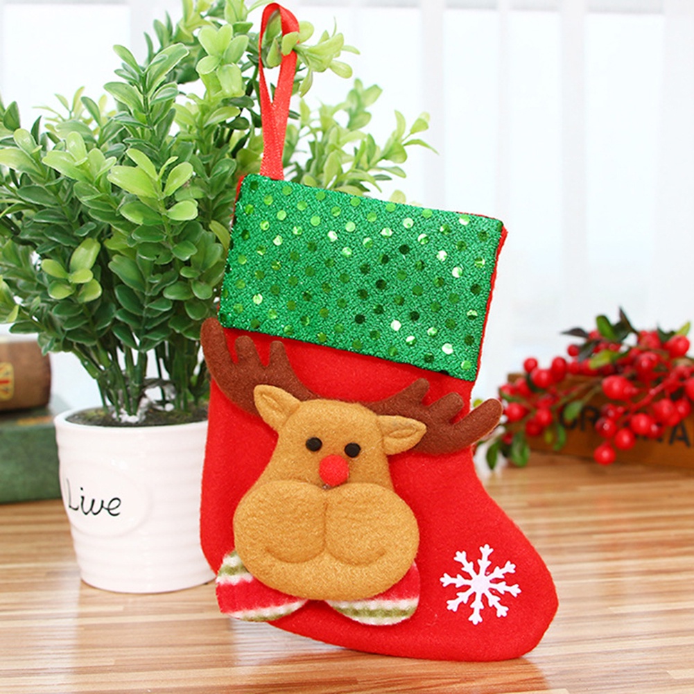 christmas-ถุงเท้าซานต้า-กวาง-สโนว์แมน-หมี-สําหรับแขวนตกแต่งต้นคริสต์มาส-ปาร์ตี้