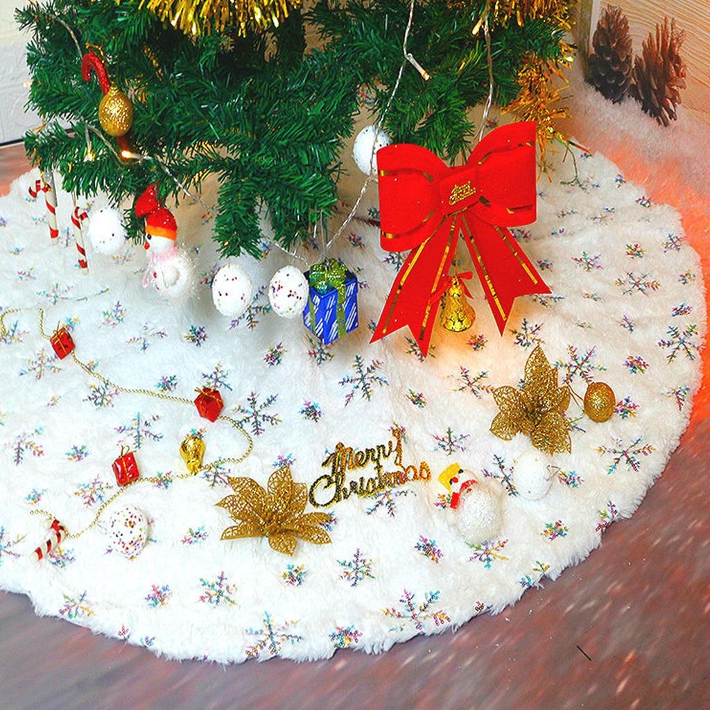 christmas-กระโปรงต้นคริสต์มาส-รูปเกล็ดหิมะ-วิบวับ-diy