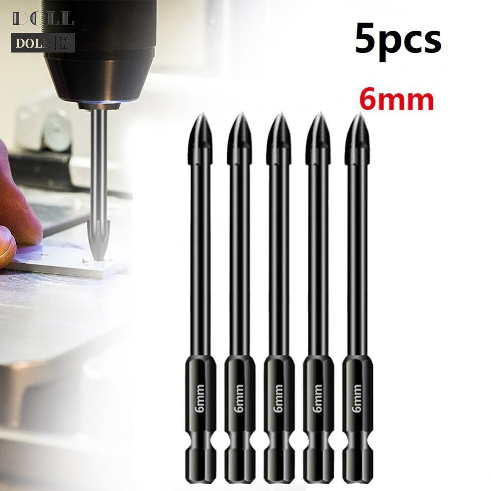 new-precise-and-fast-drilling-6mm-tile-porcelain-drill-bits-with-hex-shank-pack-of-5