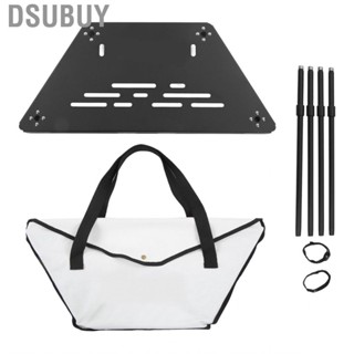 Dsubuy Portable Camping Folding Table  2 Height Adjustment Side Hanging Holes Plastic Sprayed Splicing Barbecue Aluminum Alloy with Straps for Backpacking