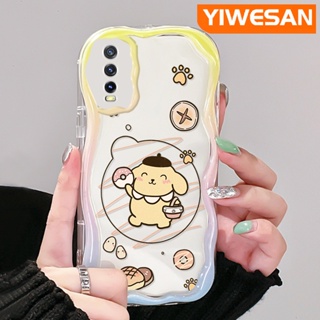 ใหม่ เคสโทรศัพท์มือถือ ซิลิโคนใส กันกระแทก ลายการ์ตูนปอมปอม คลื่นปอมปอม สําหรับ VIVO Y20 Y20i Y20S Y12s Y20 2021 Y11s Y12A Y20T Y20S M Y20S D