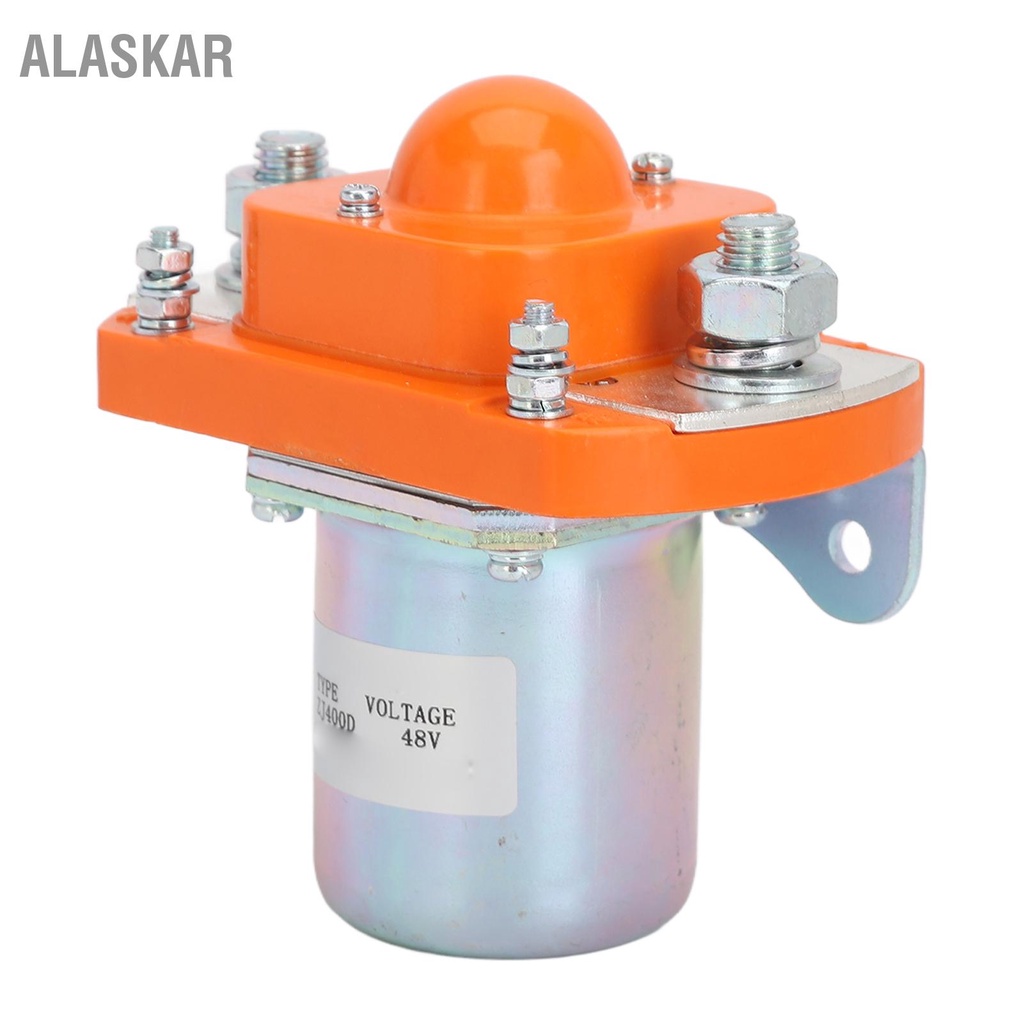 alaskar-dcคอนแทค400aคอนแทคsolenoidสำหรับจักรยานไฟฟ้ารถยกแบตเตอรี่รถเข็นดึงอุปกรณ์มอเตอร์dc48v