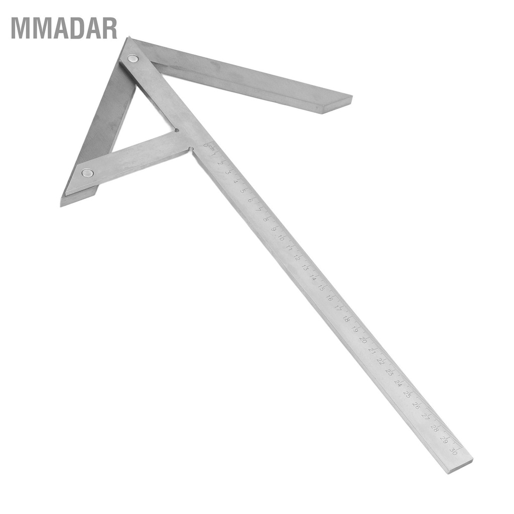 mmadar-ไม้โปรแทรกเตอร์มุมกลาง-centering-square-gauge-เหล็กคาร์บอนเครื่องวัดมุม-45-90-มุม-finder-300x180-มม