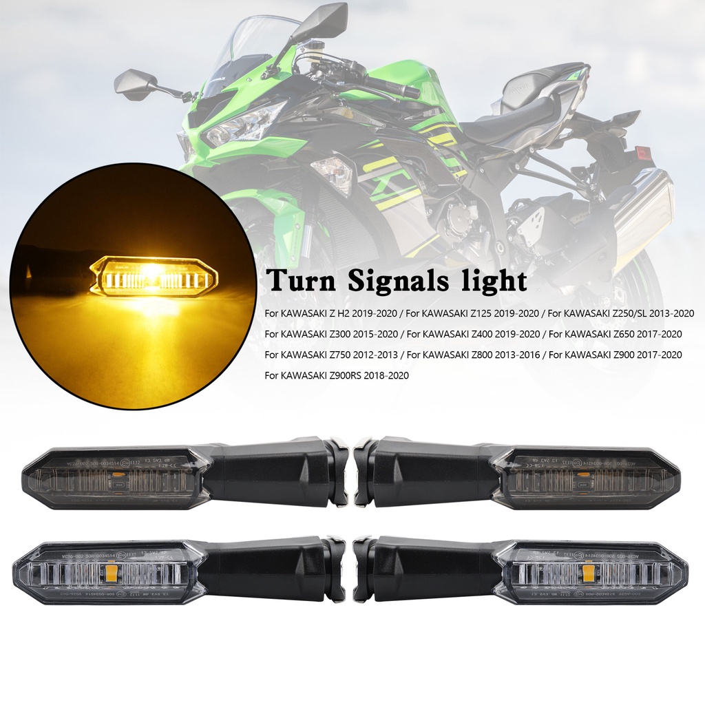 KEEPDSGN 7/8" Bar End Mirrors For Kawasaki Z125 Z400 Z650 Z900 Z1000 – Black, 360° Rotation
