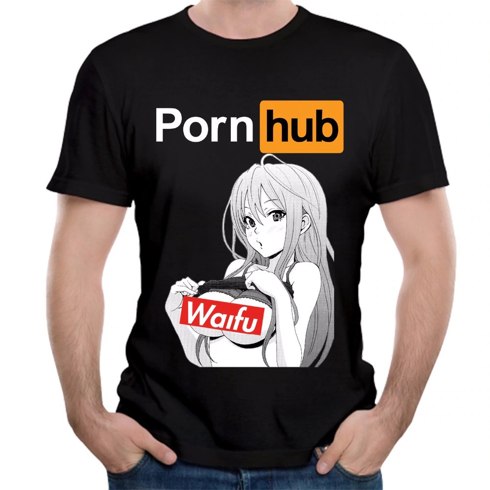NEW】 ราคาต่ำสุด!!เสื้อผู้ชาย T-Shirt Pornhub ผ้าฝ้าย Ahegao Anime Porn Hub  T เสื้อบวกขนาดเพศ Stylish Homme Tee Shirt | Shopee Thailand