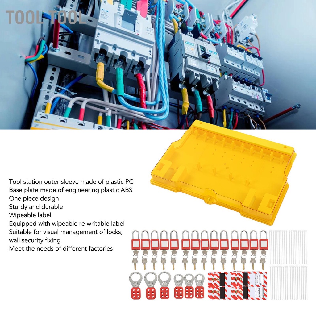 Tool Lockout Tagout Kit Professional One Piece Housing Safety ล็อคไฟฟ้า ...