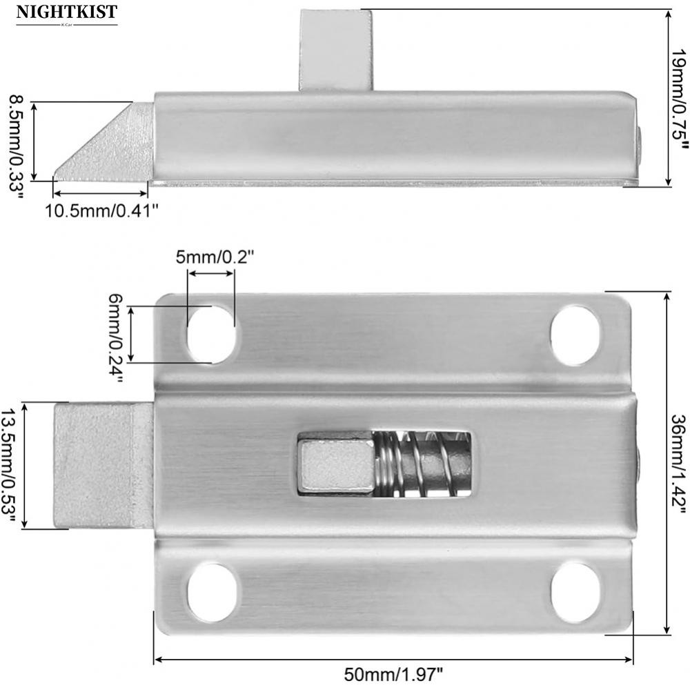 Automatic Spring Latch Long Service Life Secure Lock Wear-resistant ...