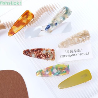 Fishstick1 ผู้หญิง ปิ่นปักผม หรูหรา สไตล์วินเทจ สําหรับเด็กผู้หญิง กิ๊บปากเป็ด อะซิเตท