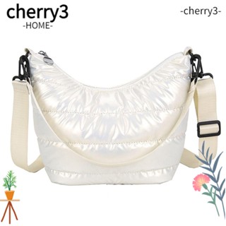 Cherry3 กระเป๋าถือลําลอง ผ้าฝ้าย แบบนิ่ม ขนาดใหญ่ จุของได้เยอะ แฟชั่นฤดูหนาว สําหรับสตรี
