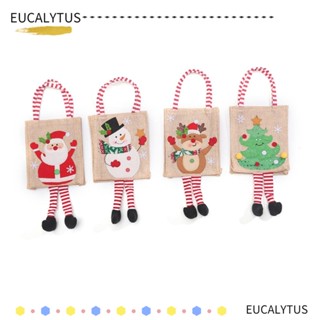 Eutus ถุงขนม ลายซานตาคลอสน่ารัก สําหรับใส่ของเล่น ตกแต่งปาร์ตี้คริสต์มาส