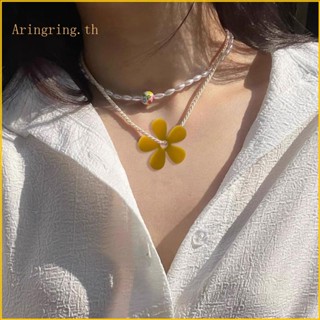 Arin สร้อยคอ จี้ดอกไม้ สําหรับวันเกิด วาเลนไทน์ ผู้หญิง สาว มินิมอล สร้อยคอ