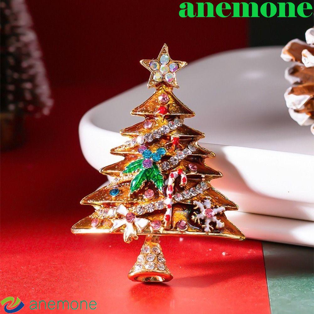 anemone-หมุดปักเสื้อกันหนาว-แจ็กเก็ต-ของขวัญปีใหม่-ลายต้นคริสต์มาส