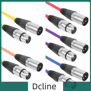 [Dcline.th] สายเคเบิล XLR 3Pin ตัวผู้ เป็นตัวเมีย ยาว 1 เมตร