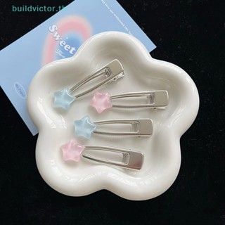 Buildvictor กิ๊บติดผม รูปดาวน่ารัก สีแคนดี้ เครื่องประดับ สําหรับผู้หญิง