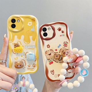 เคสซัมซุง a03 เคส samsung a03 เคสโทรศัพท์มือถือ ลายตุ๊กตา 3D สีครีม สําหรับ samsung a03