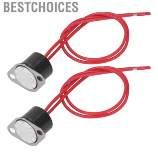 Bestchoices 2 Pcs Thermal Control Switch  Bimetallic  Quick Response Thermostat Temperature 10A 250V