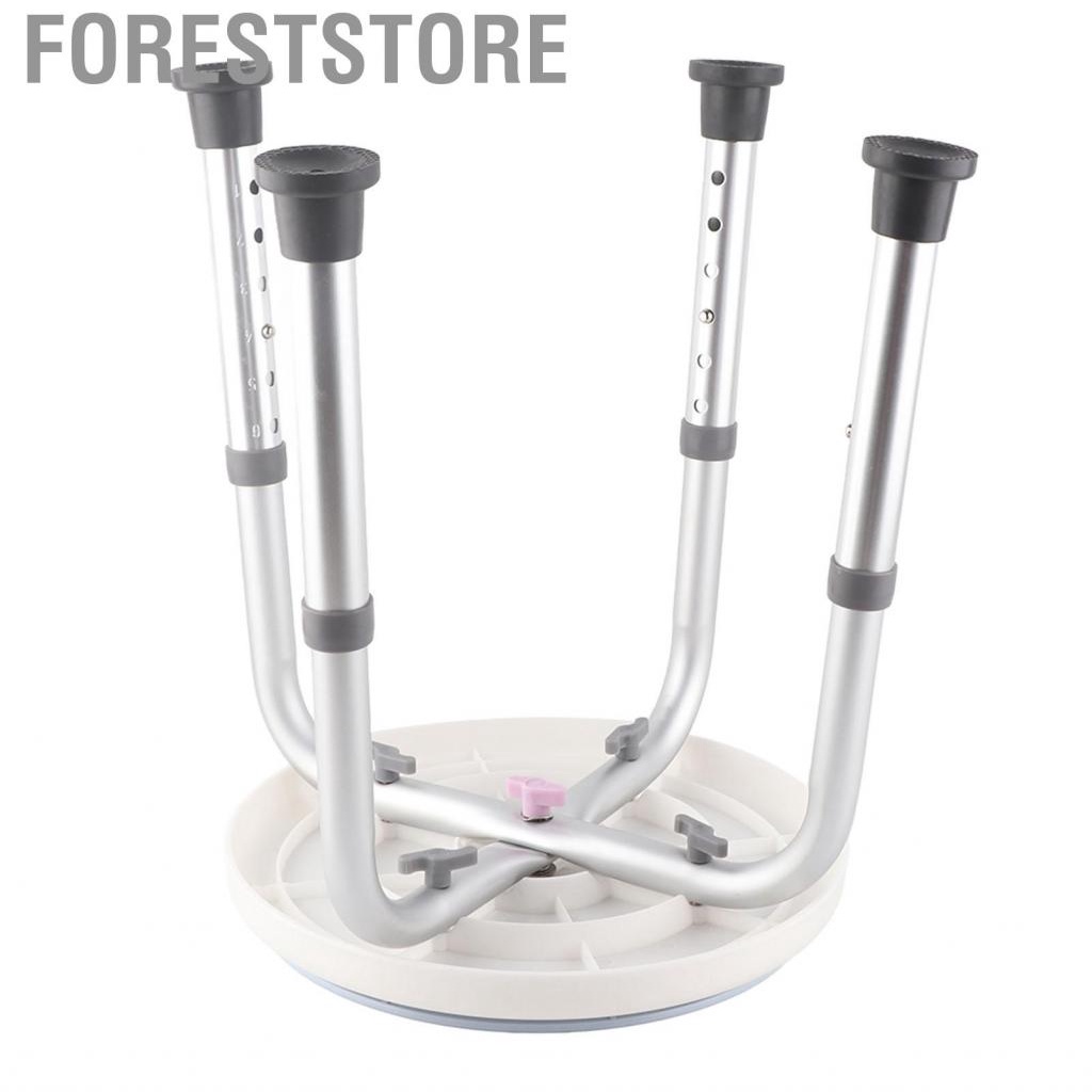 Foreststore Round Shower Stool Adjustable 360° Rotating Ergonomic ...