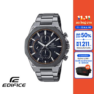 CASIO นาฬิกาข้อมือผู้ชาย EDIFICE รุ่น EFS-S570DC-1AUDF วัสดุสเตนเลสสตีล สีดำ