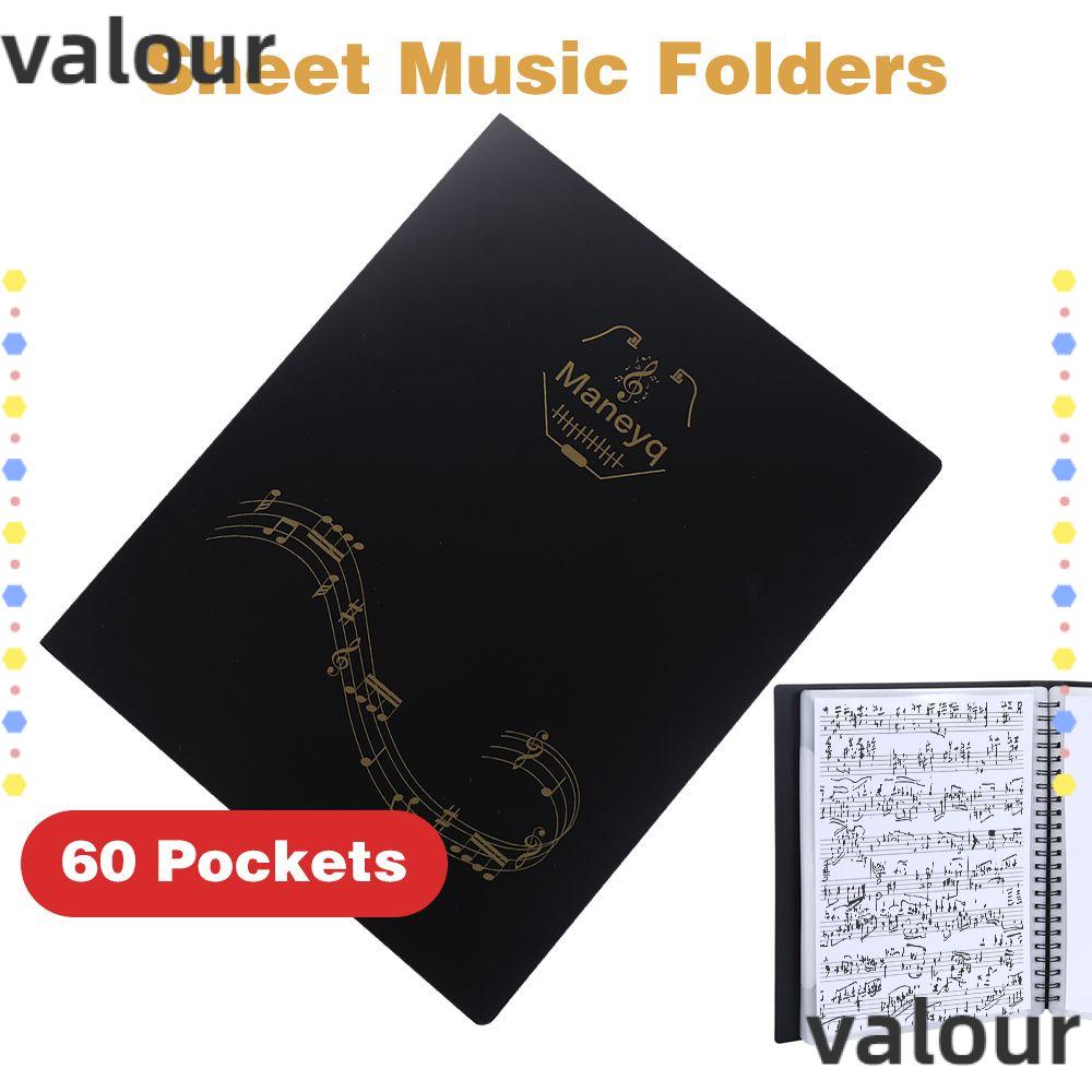 Valour แผ่นกระดาษโฟลเดอร์ แบบเกลียว หลายชั้น 60 ช่อง สําหรับฝึกซ้อม ...