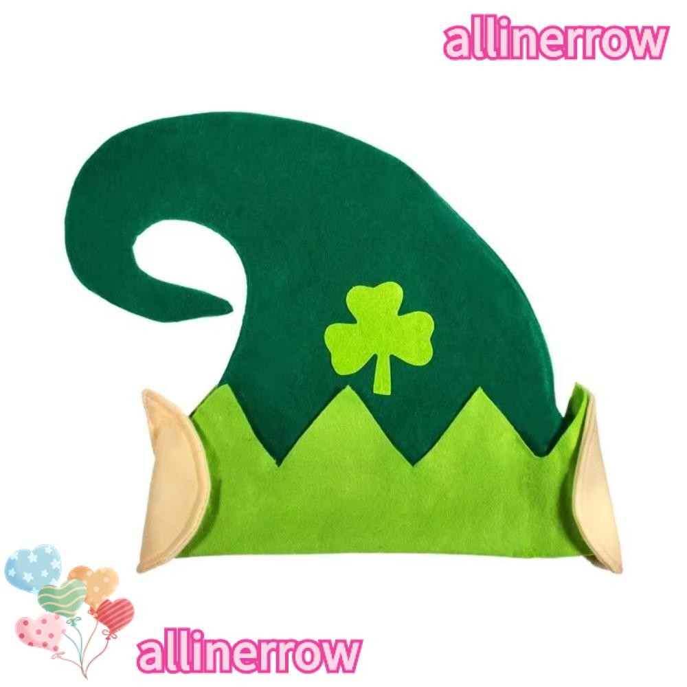 Allinerrow หมวก Shamrock Elves พิมพ์สีเขียว St. หมวกวันแพทริค, หมวก ...