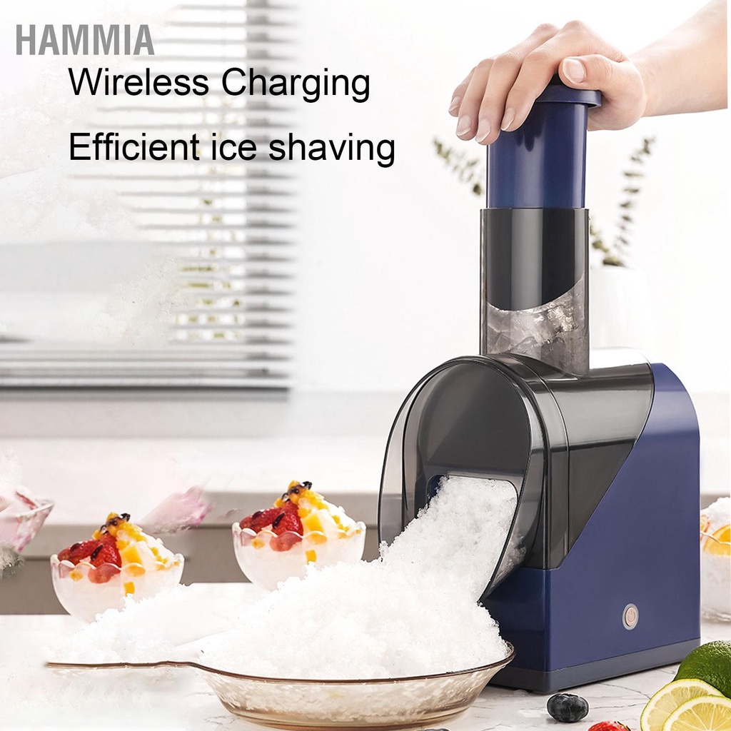 hammia-เครื่องบดน้ำแข็งไฟฟ้า-usb-ชาร์จเสียงรบกวนต่ำ-snow-cone-maker-เครื่องโกนหนวดน้ำแข็งสำหรับ-home-milk-tea-shop-ice