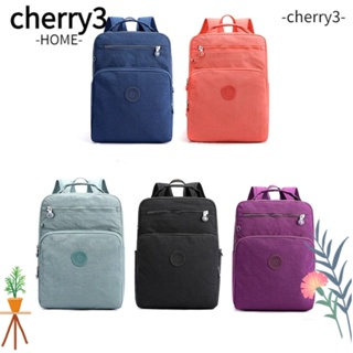 Cherry3 กระเป๋าเป้สะพายหลัง ผ้าไนล่อน กันน้ํา ความจุเยอะ เหมาะกับการเดินทาง สําหรับนักเรียน