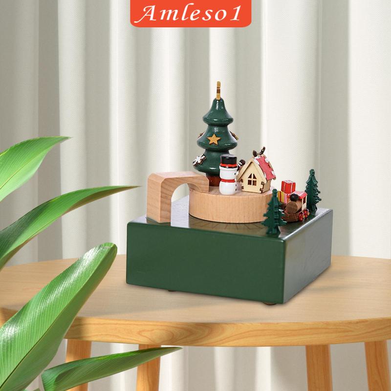 amleso1-กล่องดนตรีโรตารี่-ทนทาน-สําหรับตกแต่งบ้าน-คริสต์มาส