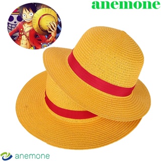 Anemone หมวกคอสเพลย์ ลายการ์ตูนลูฟี่ สไตล์ญี่ปุ่น สําหรับชายหาด