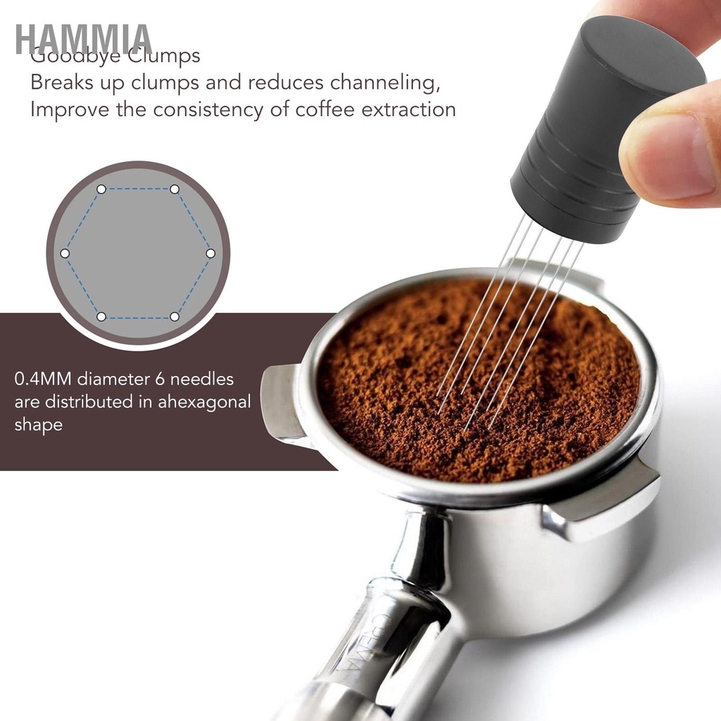 hammia-ผู้จัดจำหน่ายผงกาแฟมืออาชีพเกรดอาหารเข็มประเภทแบนหัวกาแฟกวนเครื่องมือสำหรับร้านกาแฟ
