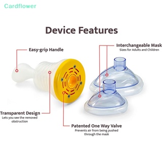 &lt;Cardflower&gt; ชุดอุปกรณ์ช่วยหายใจ แบบใส พกพา สําหรับกู้ภัย เดินทาง บ้าน