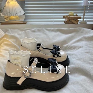 SELINE   รองเท้าแตะ รองเท้าแฟชั่น สะดวกสบาย ฟชั่น ด้านล่างหนา 2023 ใหม่ สไตล์เกาหลี High quality สวยงาม Korean Style FLF23903FV 37Z230910