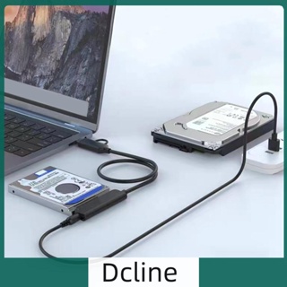 [Dcline.th] สายเคเบิลอะแดปเตอร์ฮาร์ดดิสก์ USB3.0 SATA อินเตอร์เฟซ Plug and Play สําหรับ SSD HDD 2.5 นิ้ว