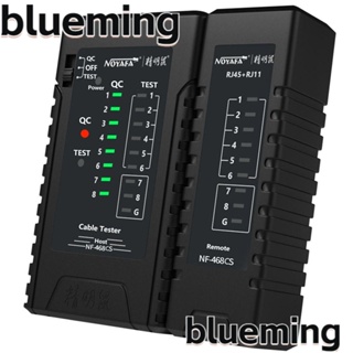 Blueming2 เครื่องทดสอบสายโทรศัพท์ และความต่อเนื่อง ใช้แบตเตอรี่ ขนาดเล็ก อเนกประสงค์ สีดํา สําหรับ RJ45 RJ11 RJ12 CAT5 CAT6 POE Test UTP STP