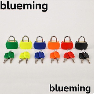 Blueming2 อุปกรณ์ล็อคกระเป๋าเดินทางไดอารี่ พลาสติก 23 มม. กันขโมย แบบพกพา พร้อมกุญแจ 2 ดอก