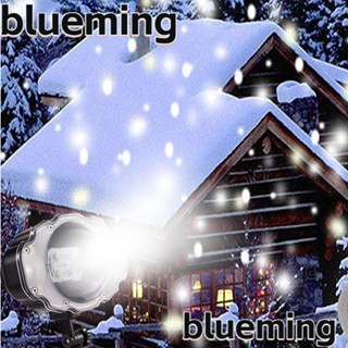 Blueming2 โคมไฟโปรเจคเตอร์ ฉายหิมะ หมุนได้ สําหรับตกแต่งปาร์ตี้คริสต์มาส