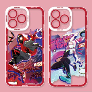 เคสโทรศัพท์ case OPPO A18 A38 A58 A98 A78 A17 A17K A77S A5 A9 A31 A53 2020 A54 A16K A52 A92 A5S A7 A12 A74 A95 A16 A3S A12E A57 A76 A96 A15 A15S A93 A94 F11 Pro Reno 10 7 8 5F 4 5 4F 5G นิ่ม ใส น่ารัก อนิเมะ มาร์เวล สไปเดอร์แมน
