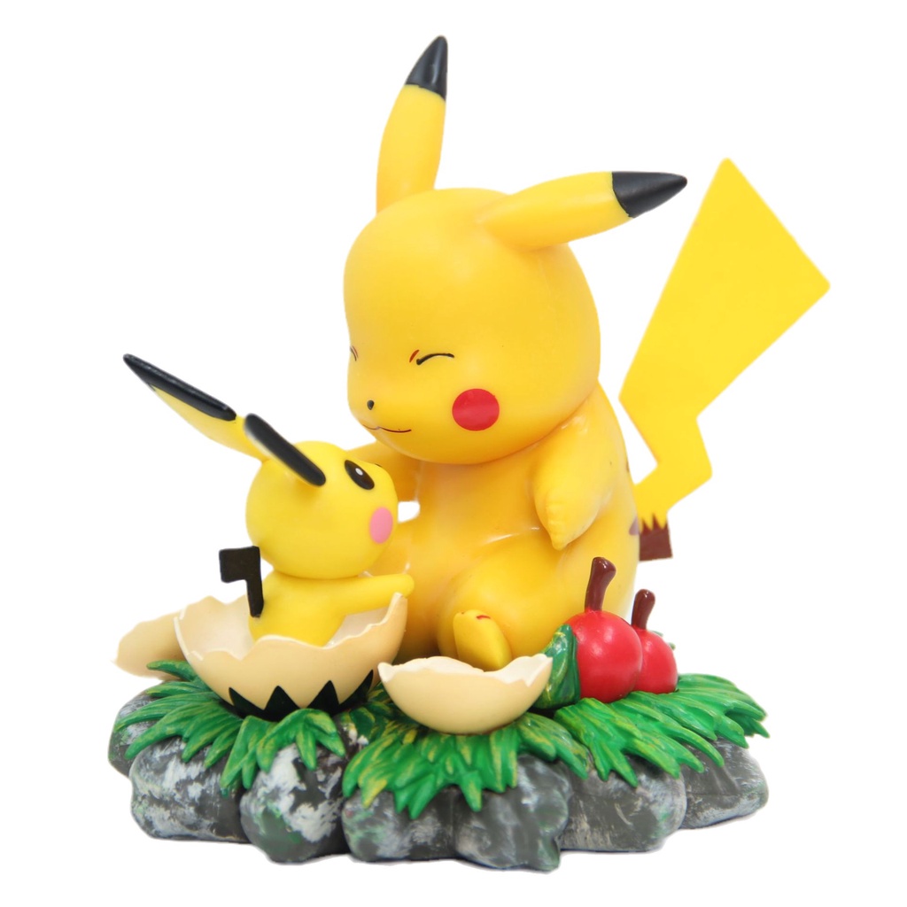 โมเดลตุ๊กตาฟิกเกอร์-pokemon-pikachu-and-pichu-23-ของเล่นสําหรับเด็ก-ตกแต่งบ้าน-เก็บสะสม-ของขวัญ