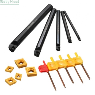 【Big Discounts】Professional Grade 5Pcs SCLCR Lathe Turning Tool Holder with CCMT Carbide Insert#BBHOOD