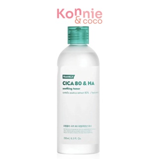 Frankly Cica 80% &amp; Hyaluronic Acid Toner 250ml โทนเนอร์ใบบัวบก ปรับสภาพผิวให้ความชุ่มชื้น.